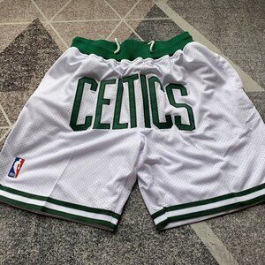 Boston Celtics White Shorts